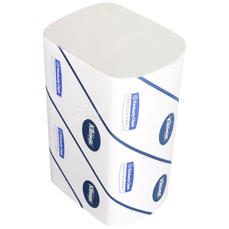 Kleenex Professional, 96 листов, Бумажные полотенца Клинекс, 3-х слойные, ZZ-сложения, белые, 31х21 см
