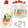 Fairy, Лимон, 500 мл, Упаковка 21 шт., Рідкий засіб для миття посуду