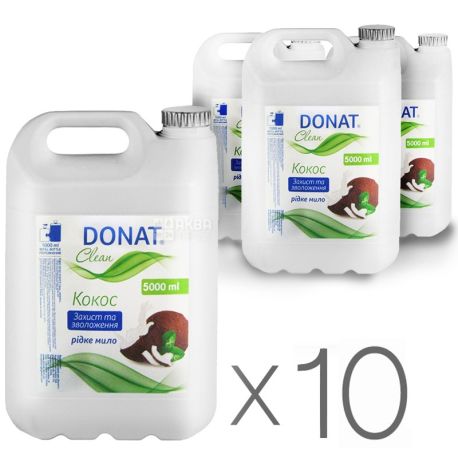 Donat, 5 l, hand soap, pack of 10 pcs., Coconut