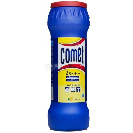 Comet, 475 г, Чистящий порошок, Универсальный, Двойной эффект, Лимон