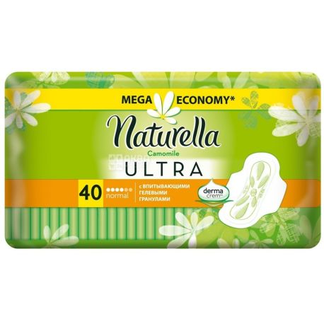 Naturella, 40 pcs., Sanitary pads, Ultra Camomile, flavored, m / s