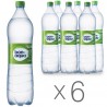 BonAqua, 1,5 л, Упаковка 6 шт., БонАква, Вода мінеральна слабогазована, ПЕТ