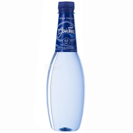Srіbna, 0.5 l, drinking water, non-carbonated, PET, PAT