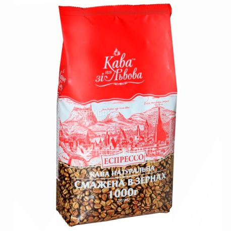 Kava z_ Lvova, Espresso, Coffee grain, 1 kg
