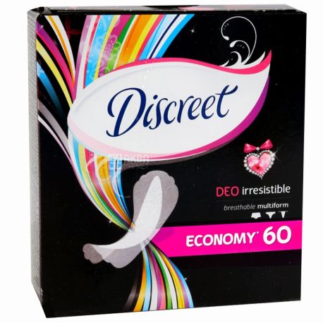 Discreet, Deo Irresistible Multiform, 60 шт., Прокладки щоденні