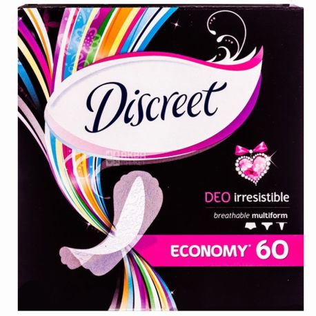 Discreet, Deo Irresistible Multiform, 60 шт., Прокладки ежедневные