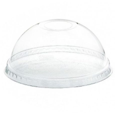 Стакан пластиковый С купольной крышкой Прозрачный 500 мл, 50 шт.