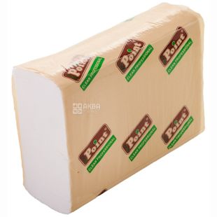 Eco Point, 200 аркушів, Еко поінт, Паперові рушники 2-шарові, Z-складання, білі, 225 х 210 мм