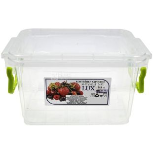 LUX, Контейнер пластиковый №2, 0,8 л, 162х112х93 мм