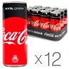 Coca-Cola Zero, Упаковка 12 шт. по 0,33 л, Кока-Кола Зеро, Вода сладкая, низкокалорийная, ж/б