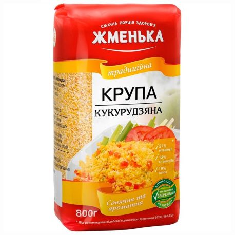 Zhmenka, 800 g, corn grits, Traditional