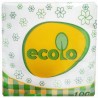 Ecolo, 100 шт., Салфетки столовые Эколо, однослойные, 24х24 см, белые