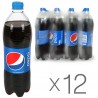 Pepsi-Cola, Упаковка 12 шт. по 1 л, Пепси-Кола, Классическая, Вода сладкая, ПЭТ