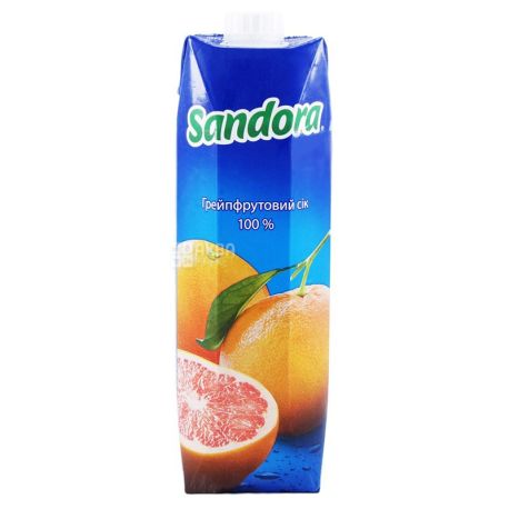 Sandora, Грейпфрутовый, 0,95 л, Сандора, Сок натуральный