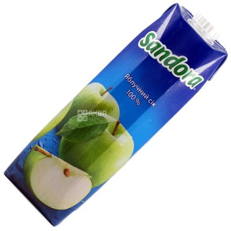 Sandora, Яблучний, 0,95 л, Сандора, Сік натуральний