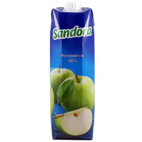 Sandora, Яблучний, 0,95 л, Сандора, Сік натуральний