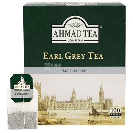 Ahmad Tea Earl Grey, 6 упаковок по 100 пак, Чай чорний Ахмад Ті Ерл Грей