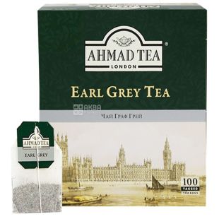 Ahmad Tea Earl Grey, 6 упаковок по 100 пак, Чай черный Ахмад Ти Эрл Грей