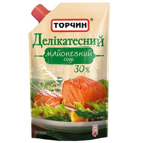Торчин, 300 г, 30%, соус, Майонезний, Делікатесний, дой-пак