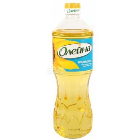 Oleina Traditional, 0,85 l, sunflower oil, Refined, PET