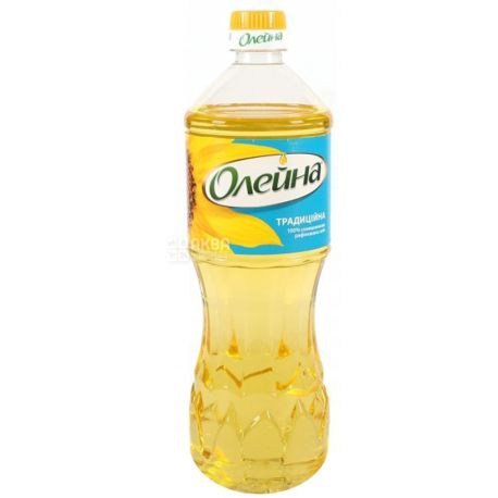 Олейна Традиционная, 0,85 л, Масло подсолнечное, Рафинированное