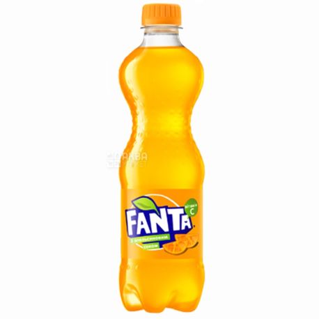 Fanta, Апельсин, 1,5 л, Фанта, Вода сладкая, с натуральным соком, ПЭТ