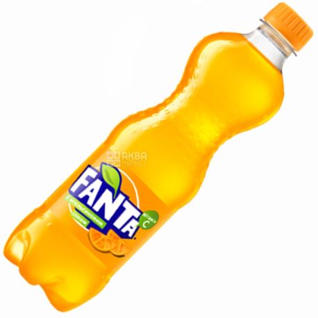 Fanta, Апельсин, 1,5 л, Фанта, Вода солодка, з натуральним соком, ПЕТ