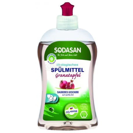 Sodasan, Гранат, 500 мл, Гель-концентрат для мытья посуды, органический