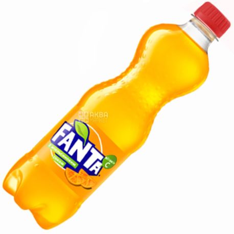 Fanta, Апельсин, 0,5 л, Фанта, Вода сладкая, с натуральным соком, ПЭТ