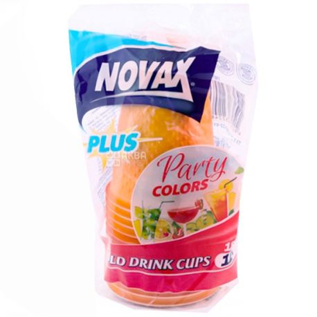 Novax Plus Стаканы пластиковые 180 мл,12 шт.