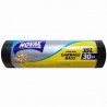 Novax Plus, 30 шт., 35 л, Пакети для сміття Новакс Плюс, без затягувань, суперміцні, асорті