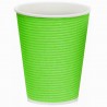 Гофростакан бумажный зеленый 250 мл, 25 шт, D80