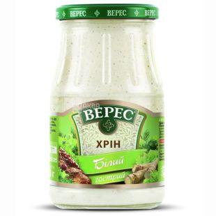 Верес, 190 г, хрен, Острый белый, стекло