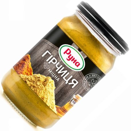 Руна, 210 г, горчица, Крепкая, стекло
