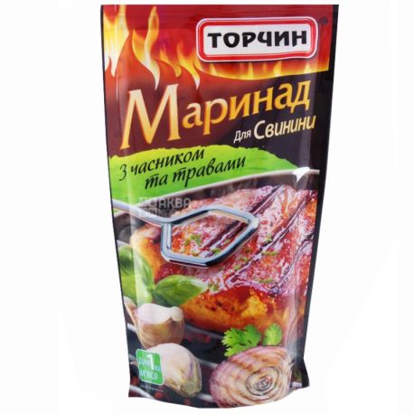 Torchin, 175 g, marinade, For pork, With garlic and herbs, fil-pack