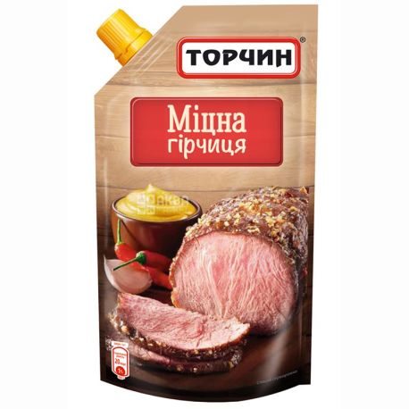Torchin, 130 g, mustard, Strong, doy-pack