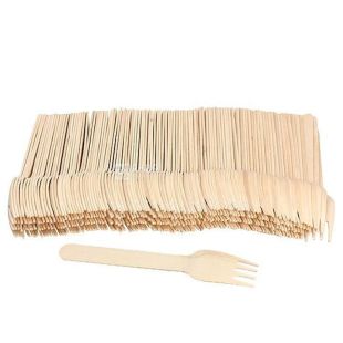 Linpac, 100 шт., Вилка деревянная, 16,5 см