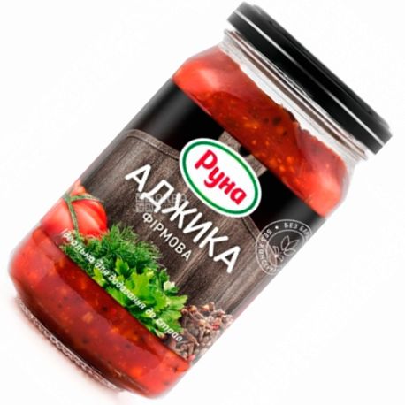 Руна, 212 г, аджика, Фірмова, скло