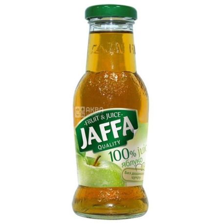 Jaffa, Apple, 0,25 л, Джаффа, Сок Яблоко, без добавления сахара, стекло
