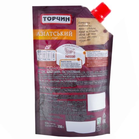 Торчин, 130 г, соус, Азиатский, дой-пак