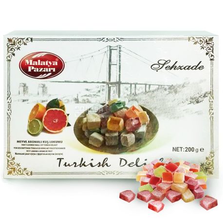 Sehzade, 200 г, рахат-лукум, Фруктовий