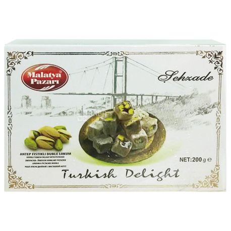 Sehzade, 200 g, Turkish Delight, With Pistachios