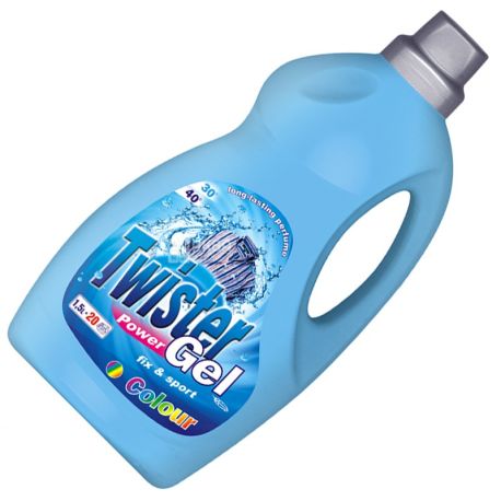 Twister, 1,5 л, Гель для прання, Для кольорової та білої білизни