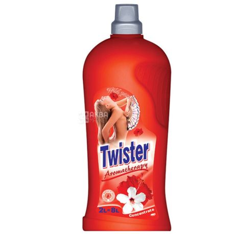Twister, 2 л, кондиционер-суперконцентрат для белья, Дикая страсть, ПЭТ