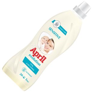 April Evolution, 1 л, гель для стирки, Sensitive, ПЭТ