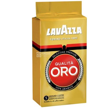 Lavazza, Qualita Oro, 250 г, Кофе Лавацца Оро Ориджинал, средней обжарки, молотый