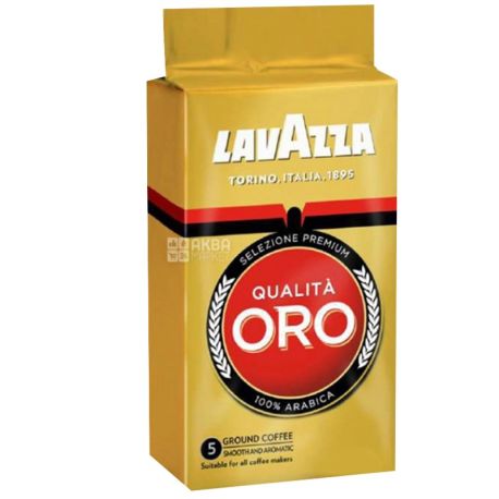 Lavazza, Qualita Oro Original, 250 г, Кава Лаваца, Куаліта Оро Ориджинал, середнього обсмаження, мелена