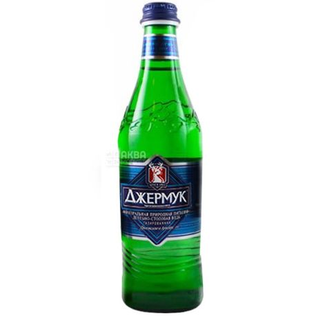 Джермук, 0,5 л, Стекло, упаковка 12 шт., Вода минеральная газированная, стекло