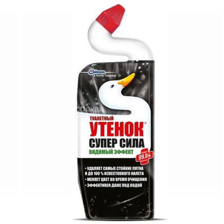 Toilet duck, 500 ml, toilet cleaner, Super strength, PET