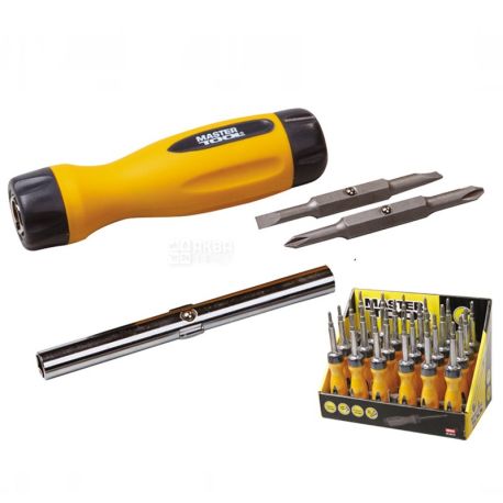MASTER TOOL, отвертка, 4 в 1, 40-0516